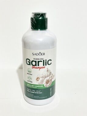 SADOER 98% Natural Extract Garlic Shampoo – Garlic Mite Removing Relieving Shamp